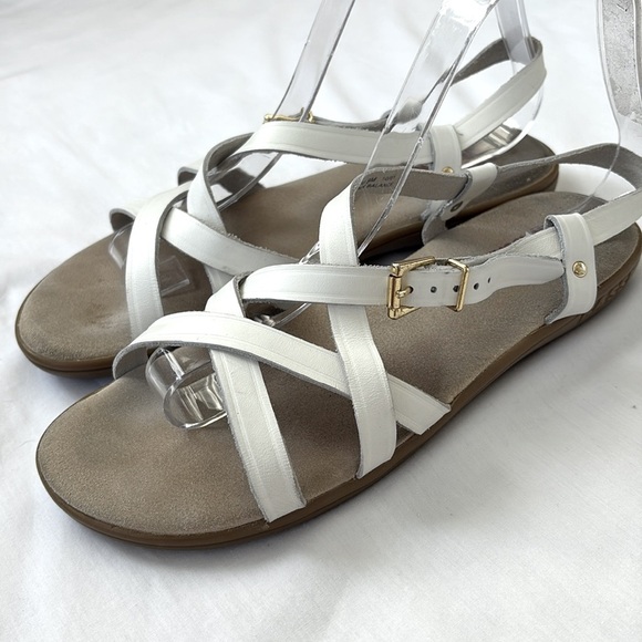 G.H. Bass & Co Margie Sunjuns White Leather Sandals Strappy Boho Comfort Women 9 - Picture 5 of 9